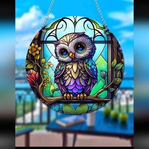 Owl Acrylic Suncatcher 2D